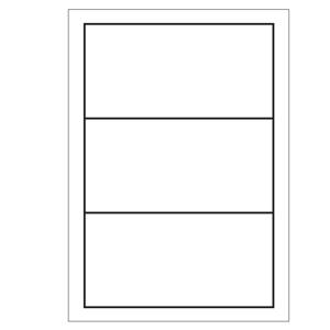 A4 etiketten 180 x 90 mm wit 100 vel Sorex