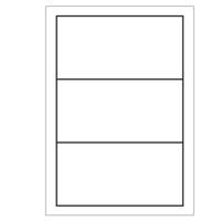 A4 etiketten 180 x 90 mm wit 100 vel Sorex