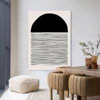 Urban Cotton Wandkleed 'Element' 145 x 190cm in Frame - black
