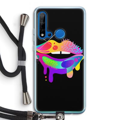 Lip Palette: Huawei P20 Lite (2019) Transparant Hoesje met koord