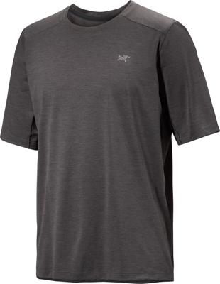 Arc&apos;teryx Cormac Crew SS T-shirt Heren Black Heather L
