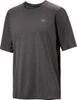 Arc&apos;teryx Cormac Crew SS T-shirt Heren Black Heather L