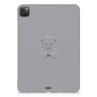 iPad Pro 11 (2024) Tablet Back Cover Grijs Baby Olifant