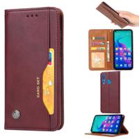 Knead huidtextuur horizontale Flip lederen case voor Huawei Nova 4 met foto frame & houder & kaartsleuven & portemonnee (wijn rood)