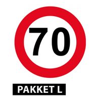 70 jaar versiering pakket groot - thumbnail