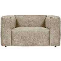 WOOOD Bean Fauteuil - Structure Velvet - Buttermilk - 74x146x98 - thumbnail