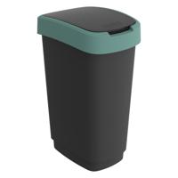 Rotho twist afvalbak 50l mistletoe groen/antraciet