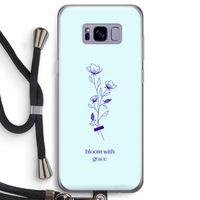 Bloom with grace: Samsung Galaxy S8 Transparant Hoesje met koord