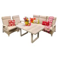 Barree Lounge Dining Set Latte Buitengewoon de Boet - Buitengewoon de boet