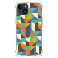 iPhone 15 Plus Doorzichtige Silicone Hoesje Funky Retro - thumbnail