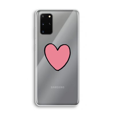 Hartje: Samsung Galaxy S20 Plus Transparant Hoesje