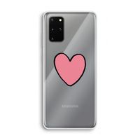 Hartje: Samsung Galaxy S20 Plus Transparant Hoesje
