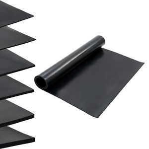 Vloermat anti-slip 8 mm glad 1,2x2 m rubber