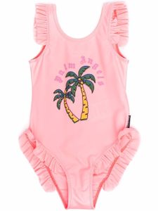 Palm Angels Kids maillot de bain à logo imprimé - Rose