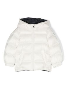 Moncler Enfant doudoune à patch logo - Blanc