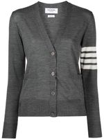 Thom Browne cardigan à 4 bandes signature - Gris