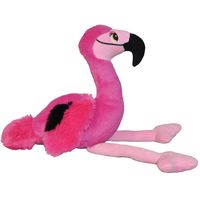 Pluche speelgoed knuffeldier Flamingo van 24 cm - thumbnail