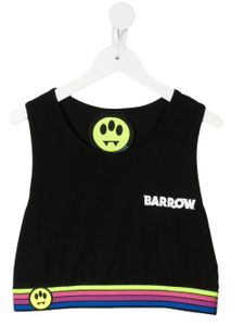 Barrow kids haut crop à logo imprimé - Noir