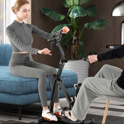 Pedaal Hometrainer Fitnessapparaat Thuisrevalidatieapparatuur Zwart + Oranje