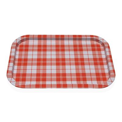 Dienblad Versa Vichy Oranje 23 X 1,5 X 34 CM