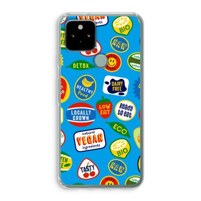 Fruitsticker: Google Pixel 5 Transparant Hoesje