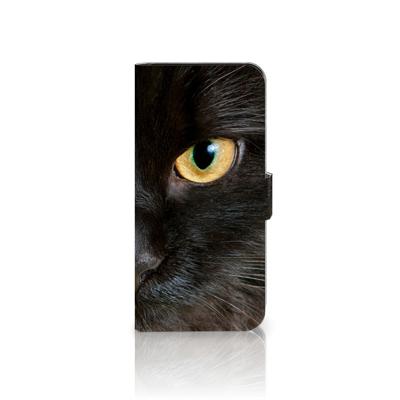Samsung Galaxy A36 | Telefoonhoesje | Met pasjeshouder | Zwarte Kat