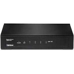 Trendnet TEG-S51SFP Gigabit Ethernet (10/100/1000) Zwart netwerk-switch