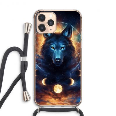 Wolf Dreamcatcher: iPhone 11 Pro Max Transparant Hoesje met koord