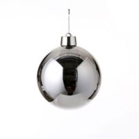 House of Seasons Kerstbal Zilver Kunststof D20 cm