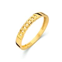 Ring Schakelmotief geelgoud 3 mm
