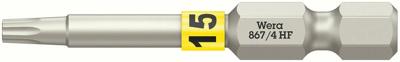 Wera 867/4 TORX® HF bits met vasthoudfunctie, TX 15 x 50 mm - 05060507001
