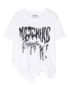 Moschino Kids t-shirt en coton à logo imprimé - Blanc