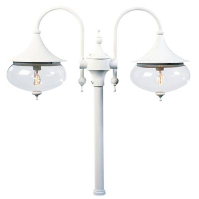 KonstSmide Klassieke lantaarnkapLibra 2-lichts wit - 620-250