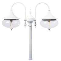 KonstSmide Klassieke lantaarnkapLibra 2-lichts wit - 620-250