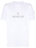 Moncler t-shirt en coton à logo imprimé - Blanc - thumbnail