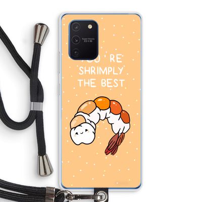 You're Shrimply The Best: Samsung Galaxy Note 10 Lite Transparant Hoesje met koord