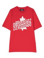 DSQUARED2 KIDS t-shirt en coton à logo imprimé - Rouge - thumbnail