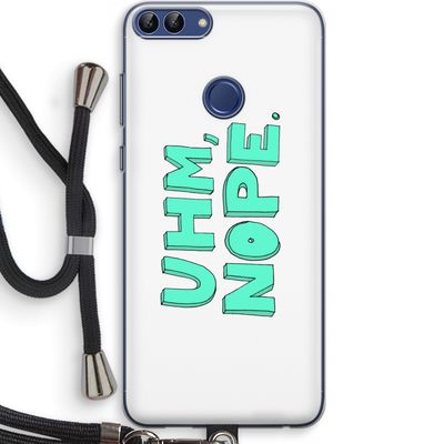 UHM, NOPE.: Huawei P Smart (2018) Transparant Hoesje met koord