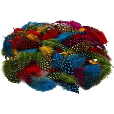 Creativ Company Veren van parelhoen, ca. 1500 stuk, diverse kleuren, 50 gr/ 1 doos