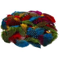 Creativ Company Veren van parelhoen, ca. 1500 stuk, diverse kleuren, 50 gr/ 1 doos