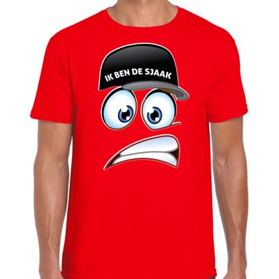 Vrijgezellenfeest T-shirt voor heren - Ik ben de Sjaak - rood - bruiloft / trouwen