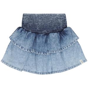 Tumble & Dry zomer rok meisjes - denim blauw acid wash - Elodie