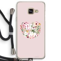 GRL PWR Flower: Samsung Galaxy A3 (2016) Transparant Hoesje met koord