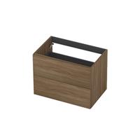 INK - Onderkast 2L Decor Softclose Tbv Greep - 700x450x520 Mm - Zuiver Eiken