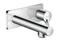 Hansgrohe Talis S inbouw wastafelkraan met 16.5cm uitloop afbouwdeel chroom - thumbnail