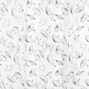 Differnz Umbrella douchegordijn 100% PEVA - waterdicht - 180 x 200 cm - zwart