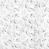 Differnz Umbrella douchegordijn 100% PEVA - waterdicht - 180 x 200 cm - zwart