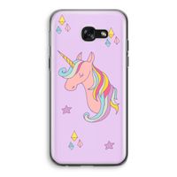 Roze eenhoorn: Samsung Galaxy A5 (2017) Transparant Hoesje