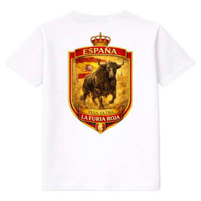 FC ELEVEN - Spanje La Furia Roja Heavy T-Shirt - Wit