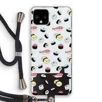 Sushi time: Pixel 4 Transparant Hoesje met koord